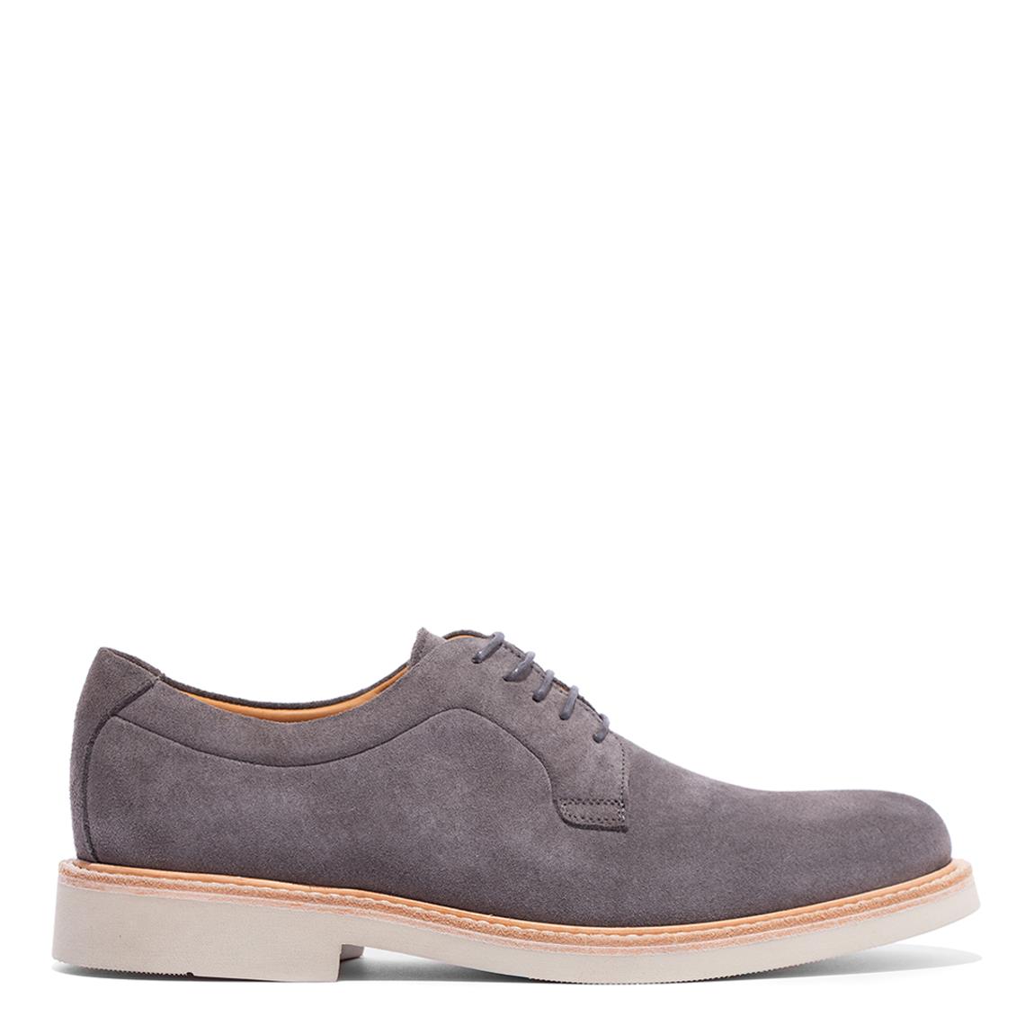 Grey Belen Suede Derby Shoes main product photo