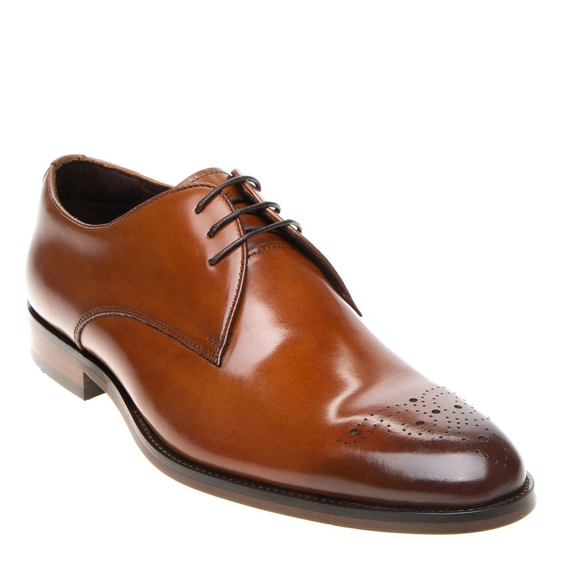 Tan Romsey Punch Front Derby Shoe main product photo