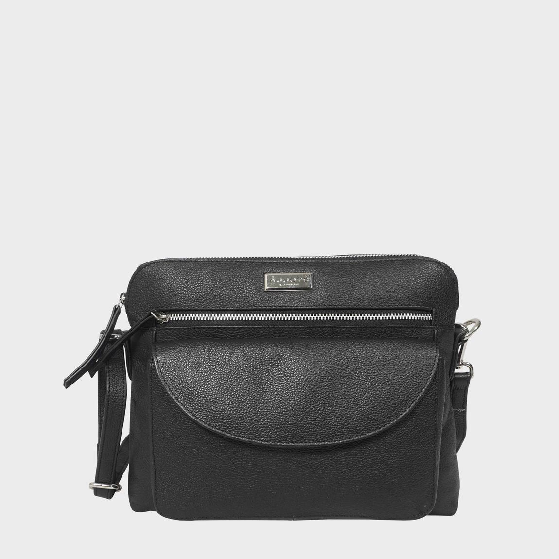 'JEAN' Soft Pebble Grain Real Leather Crossbody Bag main product photo