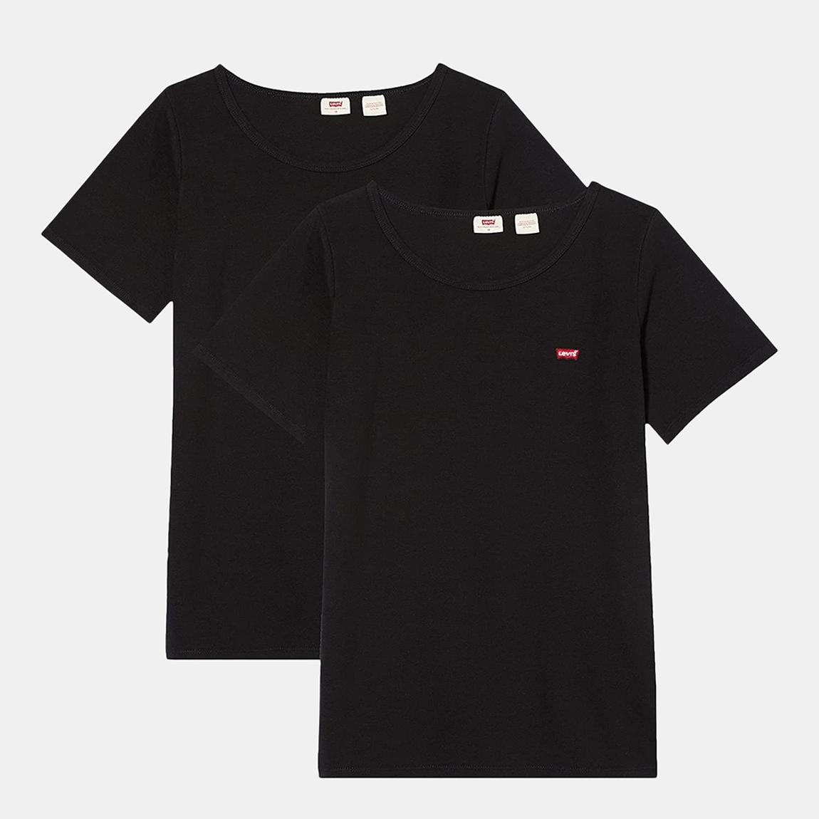 Black Plus 2 Pack Cotton T-Shirts main product photo