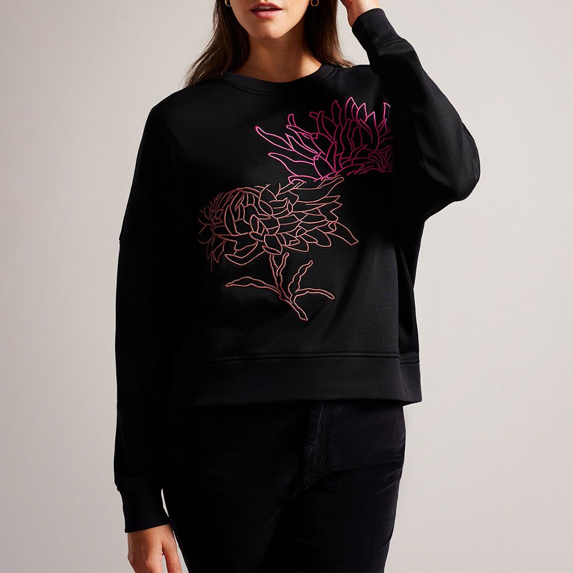 Black Genno Graphic Sweatshirt main product photo