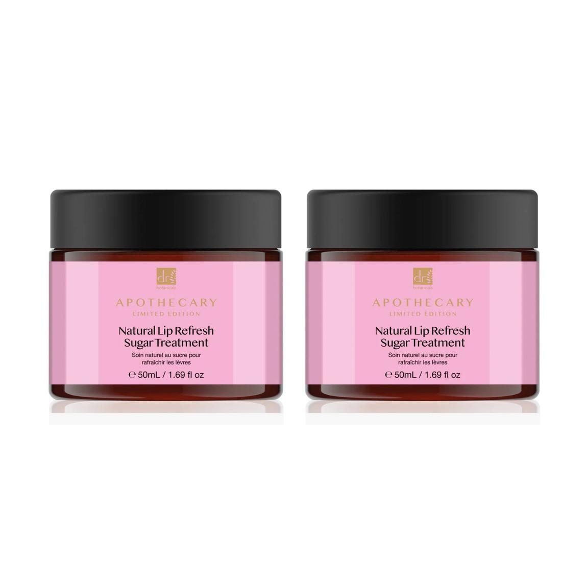 Dr Botanicals Natural Lip Refresh Sugar Treatment 50ml Twin Value Savings Pack main product photo