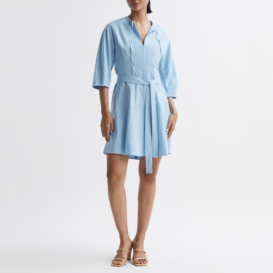 Blue Freida Tie Dress main product photo
