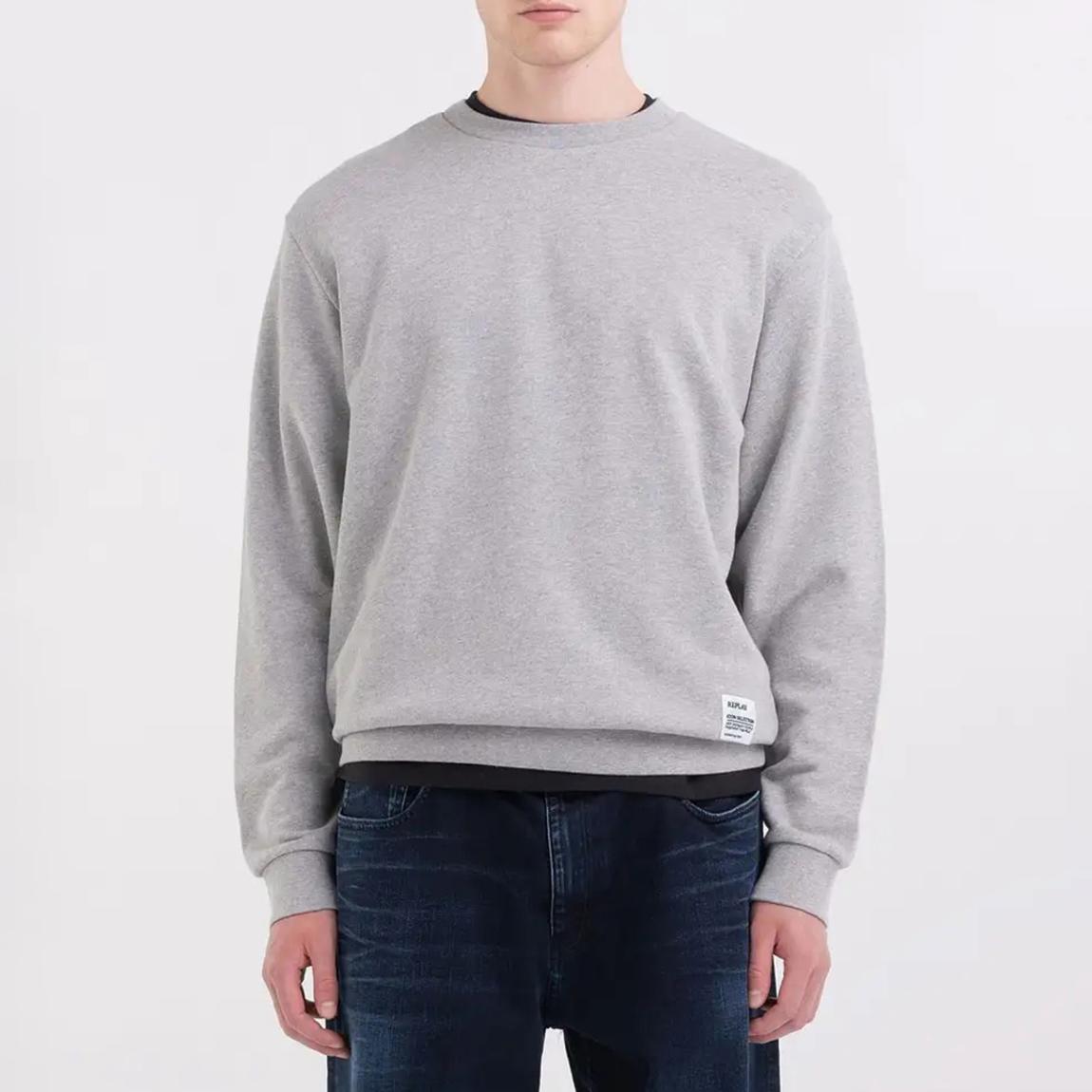 Light Grey Back Logo Cotton Sweatshirt main product photo
