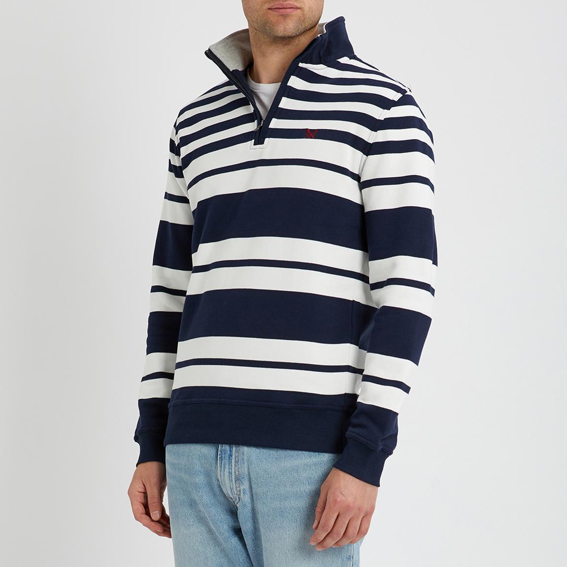 Navy Rugby Stripe Sweatshirt main product photo