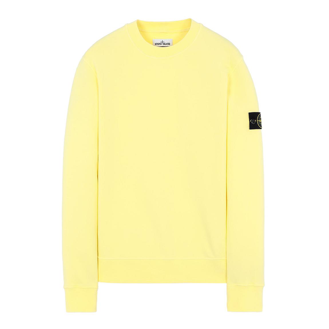 Yellow Crew Neck Fleece Sweatshirt main product photo