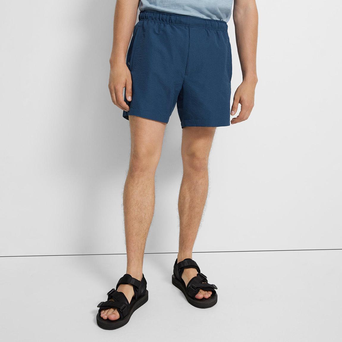 Navy Ribbed Jace Shorts main product photo