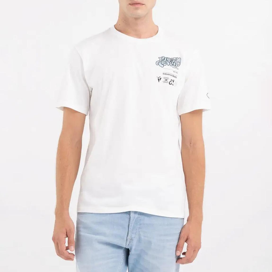 White Back Logo Design Cotton T-Shirt main product photo