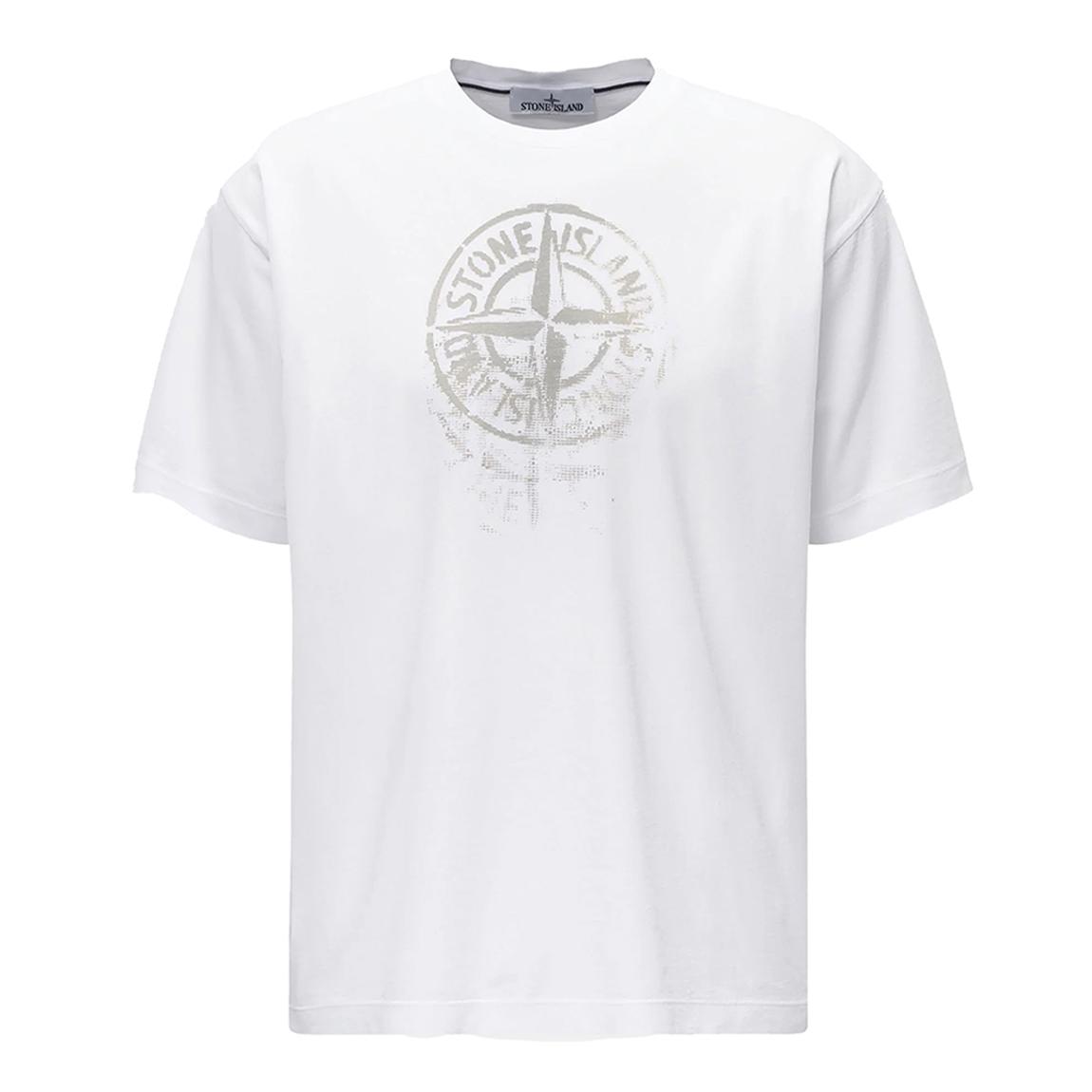 White Chest Logo Cotton T-Shirt main product photo