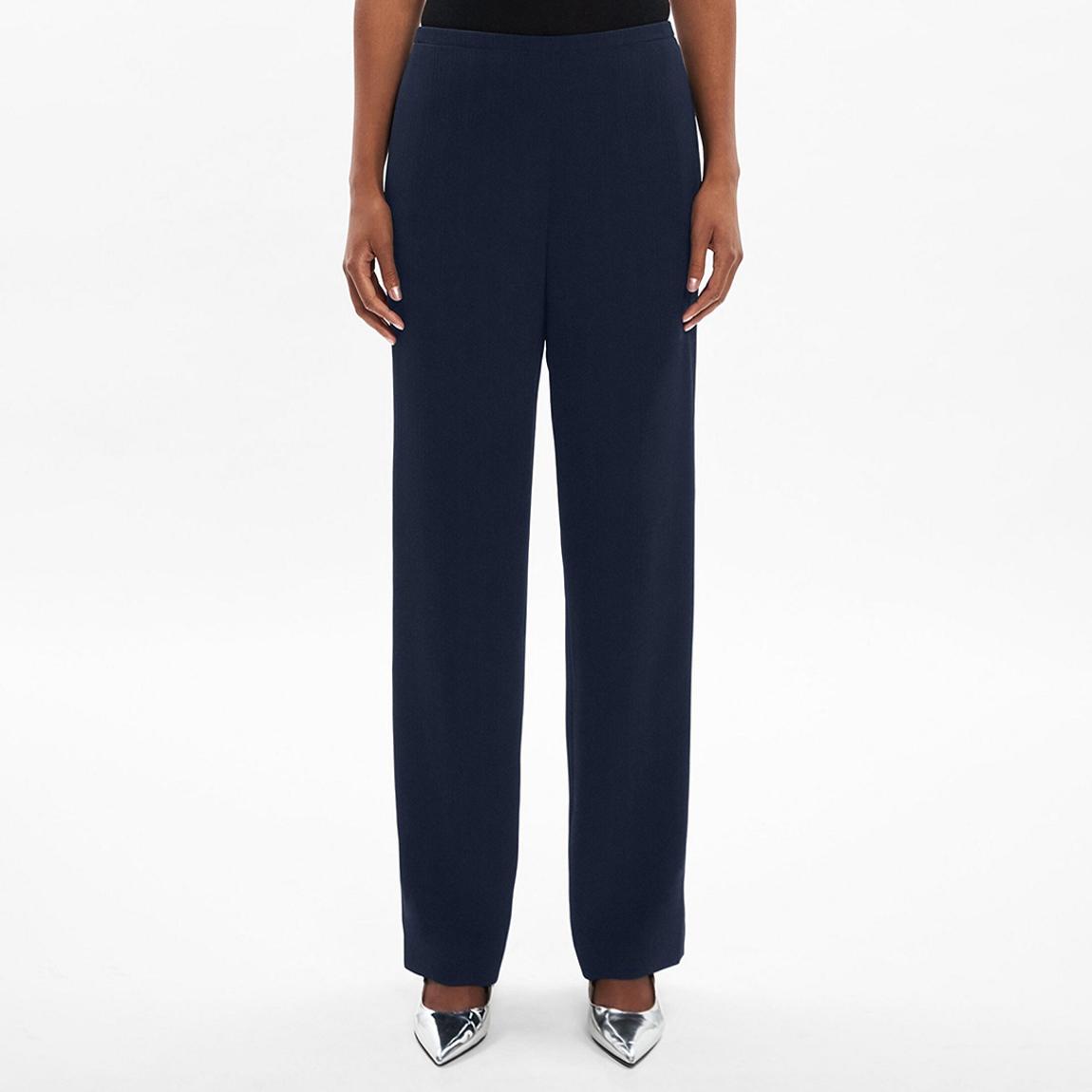 Navy Elasticated Straight Trousers main product photo
