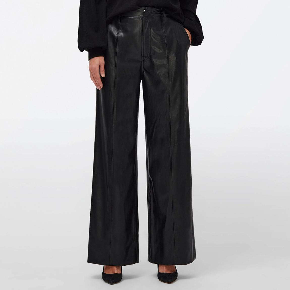 Black Vegan Leather Trousers main product photo