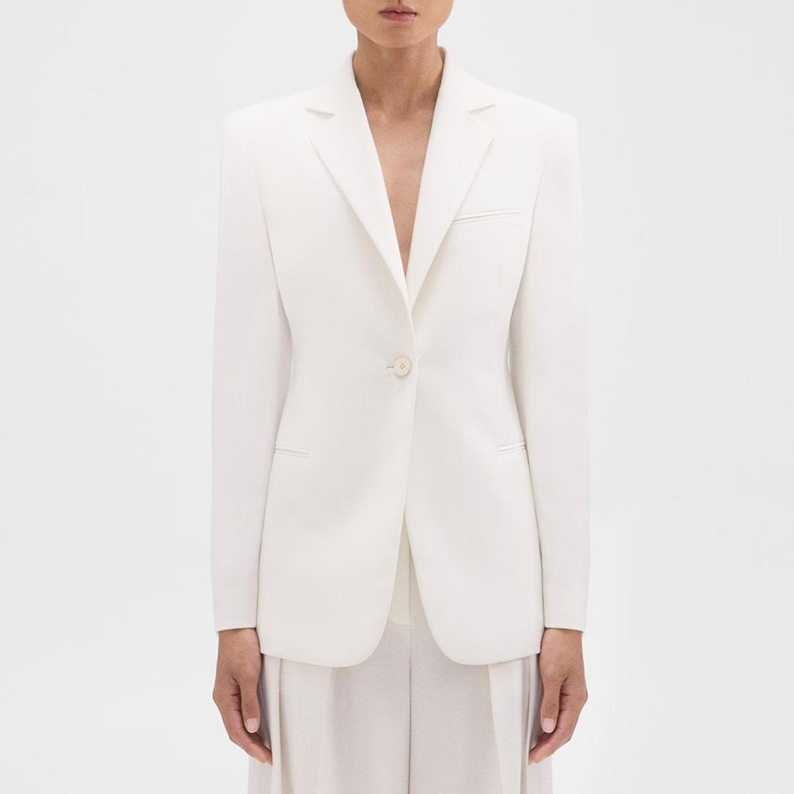 Pale Pink Slim Wool Jacket main product photo