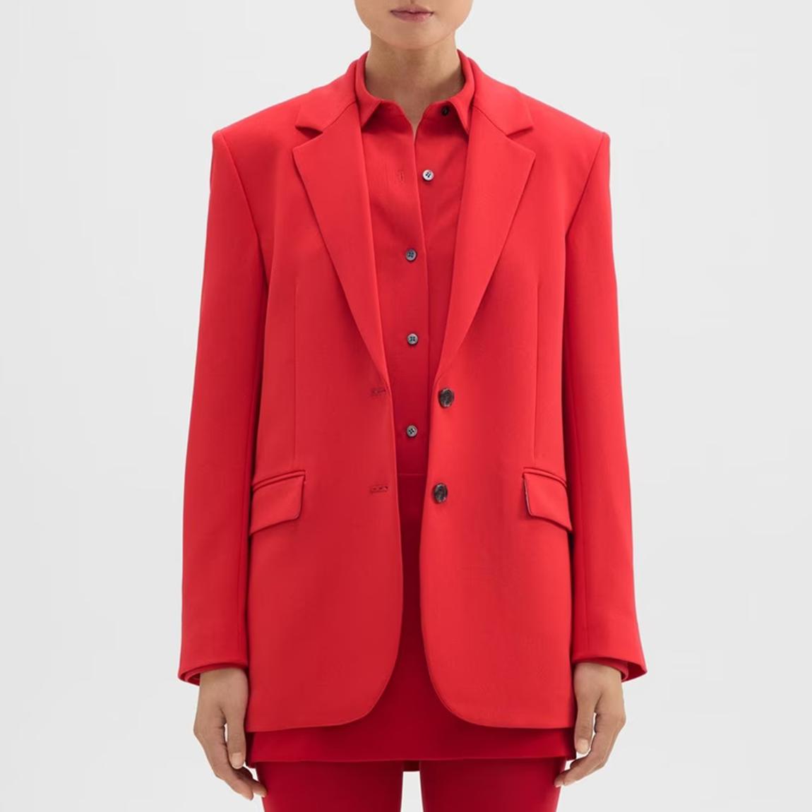 Red Slim Tailor Blazer main product photo