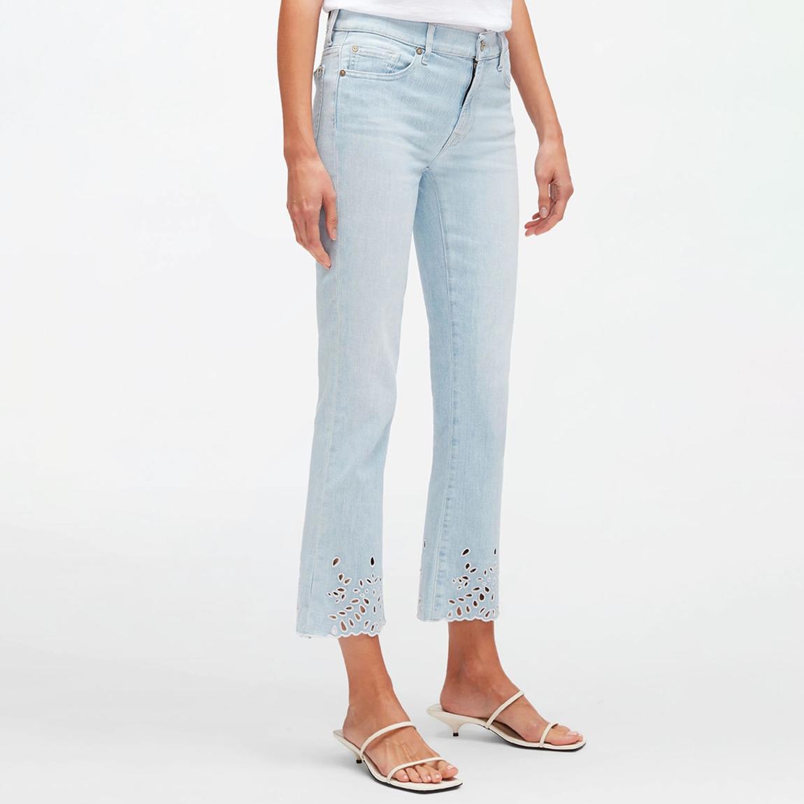 Light Blue Ankle Boot Stretch Jeans main product photo
