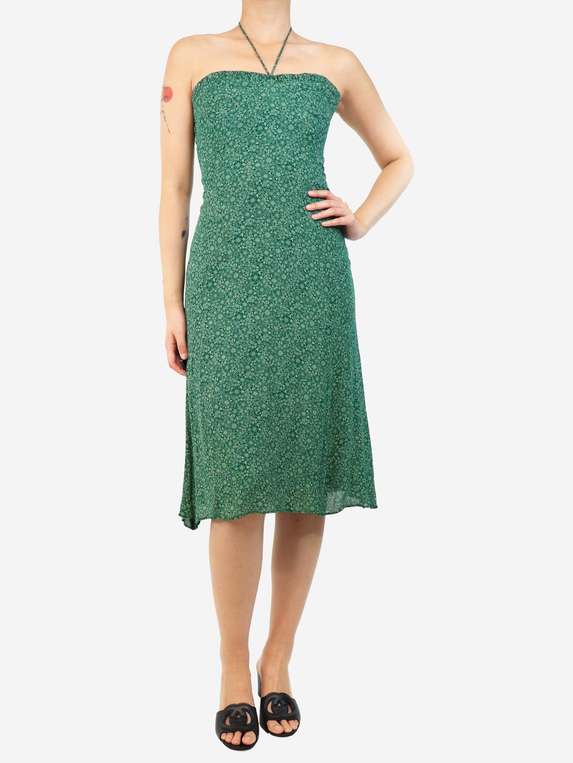Green halterneck dress main product photo