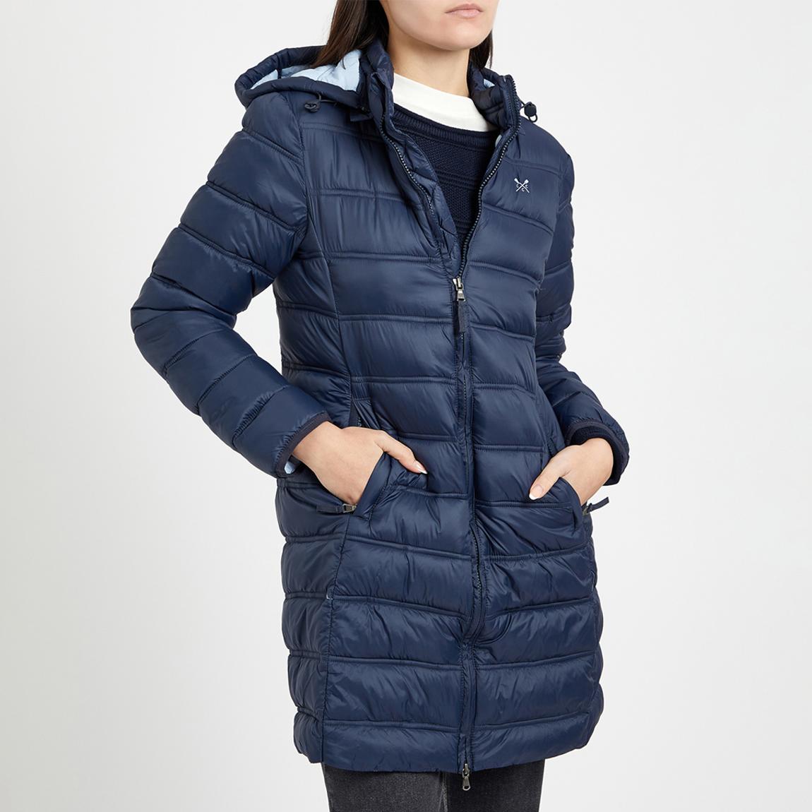 Navy Longline Hooded Jacket main product photo
