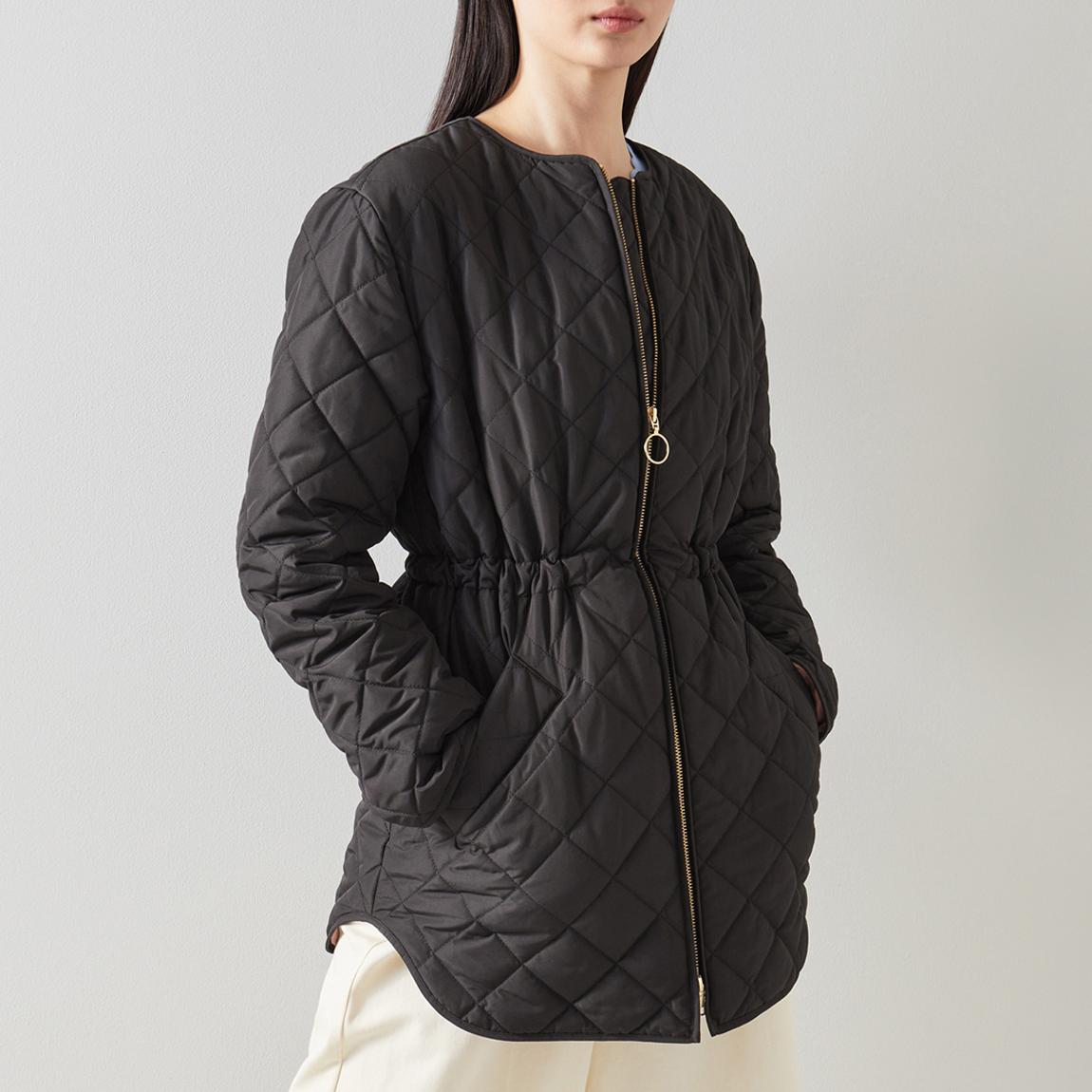 Black Garance Quilted Coat main product photo