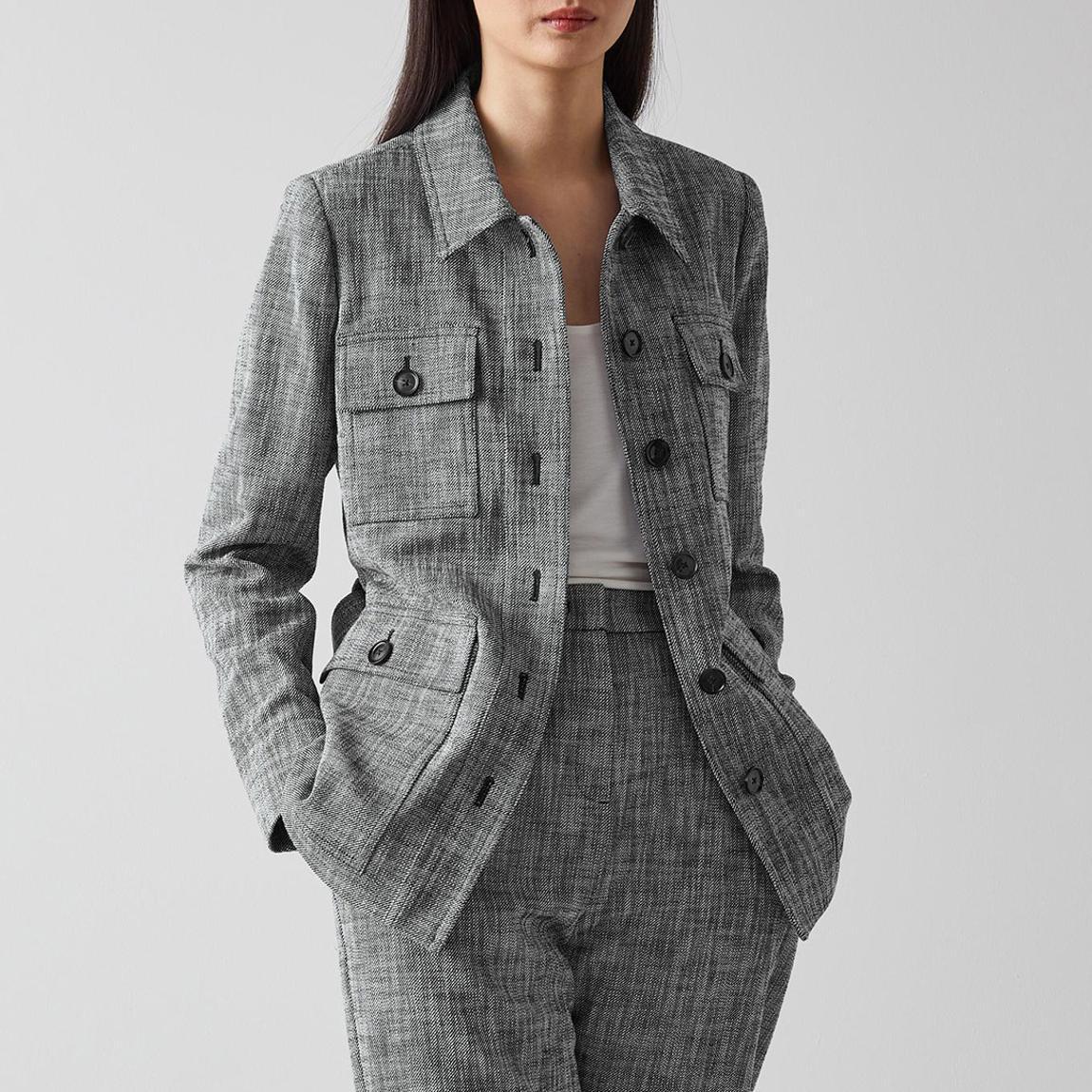 Blue Zurich Cotton Blend Jacket main product photo