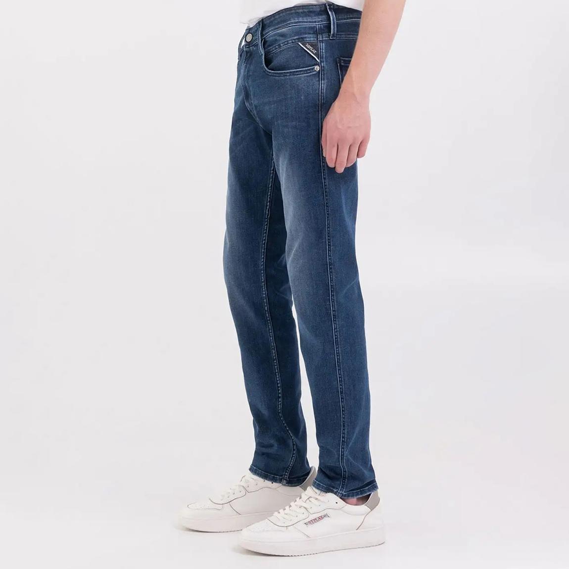 Mid Blue Anbass Slim Stretch Jeans main product photo