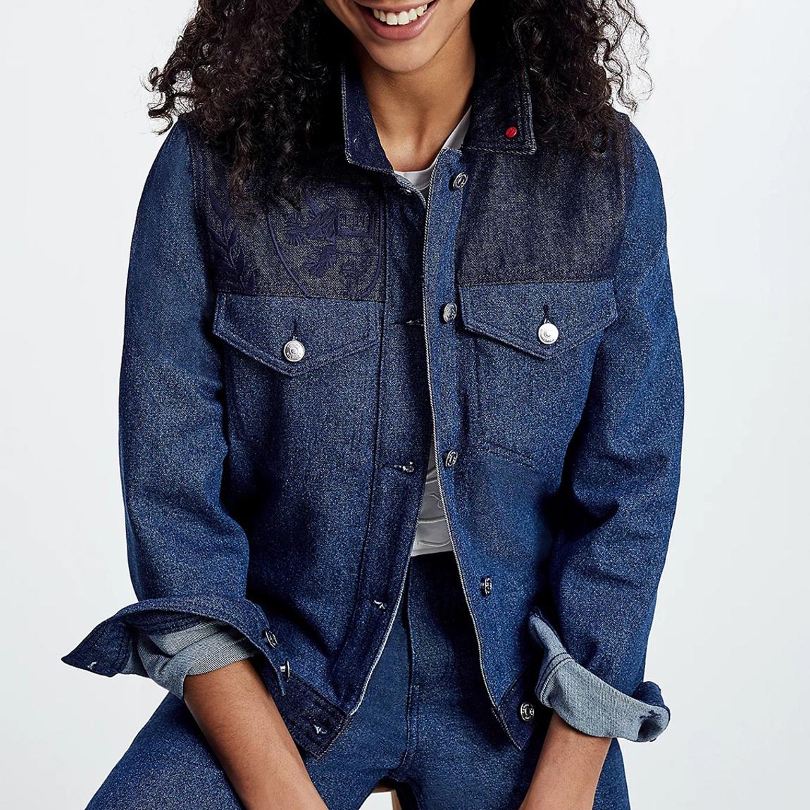 Navy Tom Loose Denim Jacket main product photo