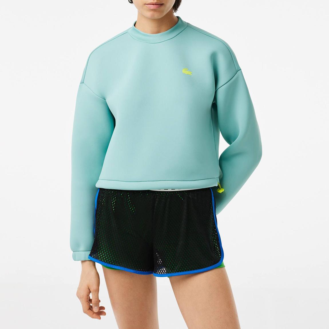 Mint Drawstring Crew Neck Sweatshirt main product photo