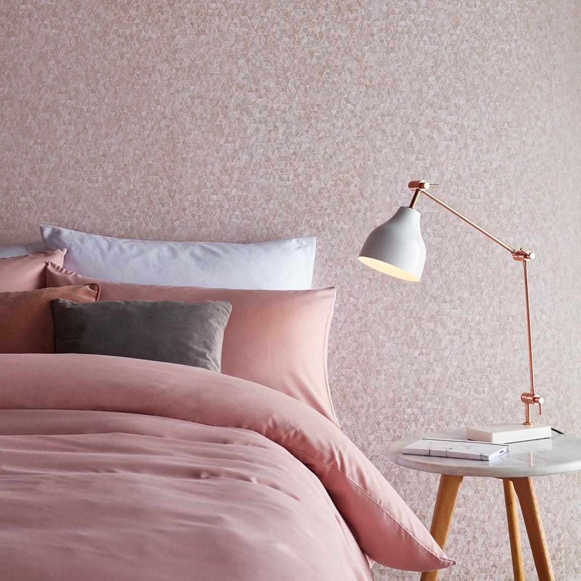 Graham & Brown Trinity Soft Rose Gold Wallpaper main product photo
