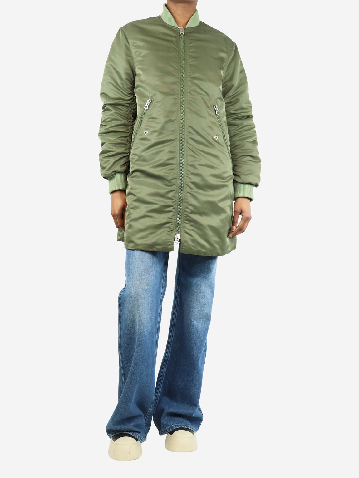 Khaki green Coos paw17 bomber jacket main product photo