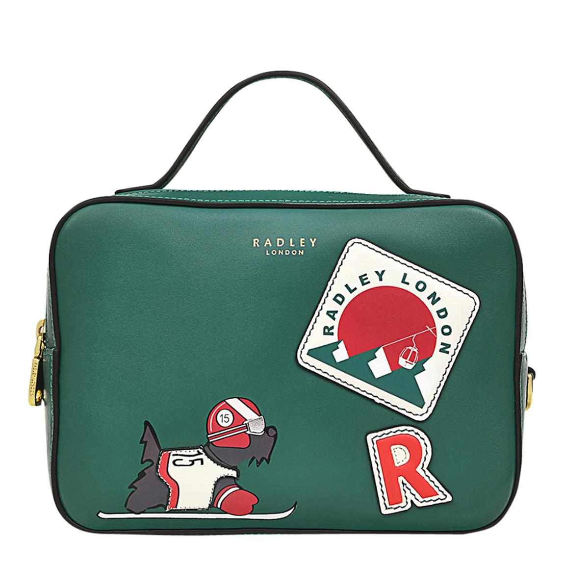 Green Tis The Ski Small Ziptop Crossbody main product photo