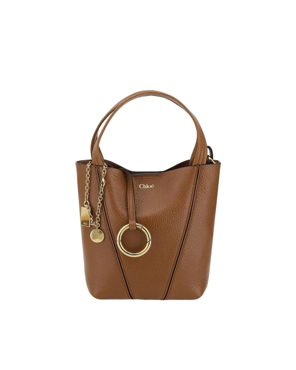 Mini Kiss Bucket Bag Leather Wo - Brown Shoulder Bags main product photo
