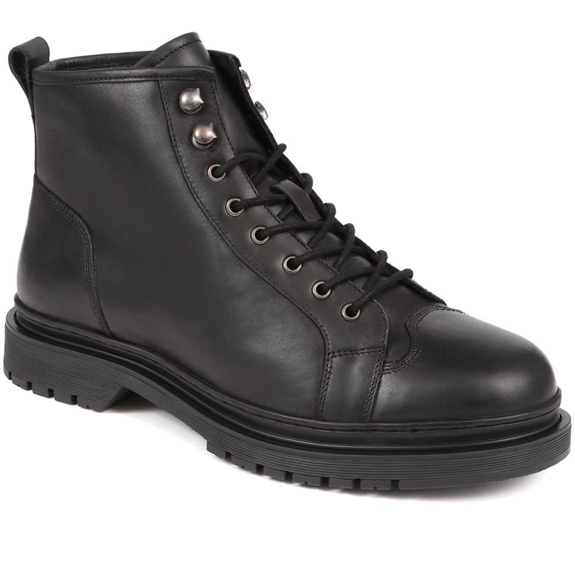 Denzel Leather Lace Up Boots main product photo