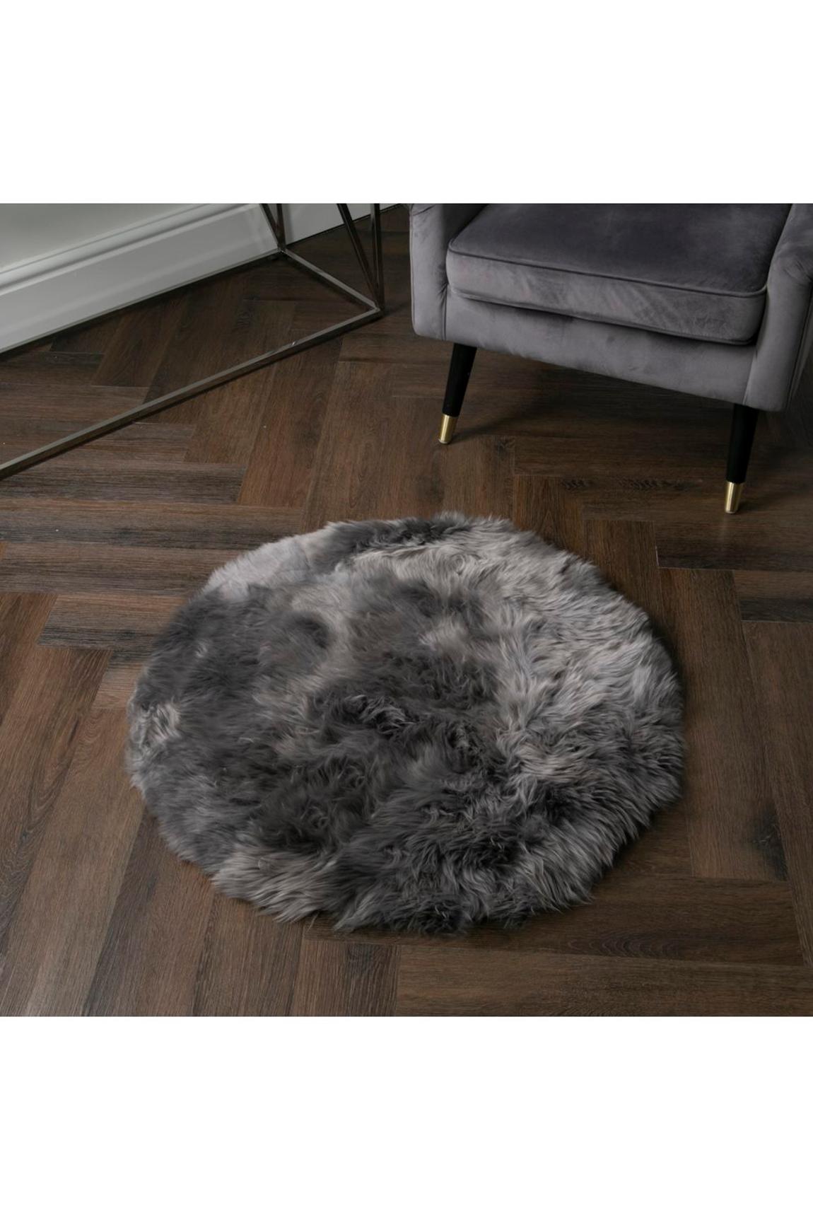 Grey Sheepskin - Circle 70cm main product photo