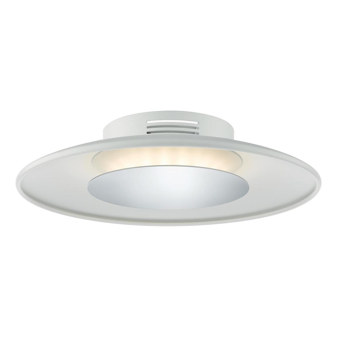 Worcester Small Flush White & Polished Chrome LED main product photo