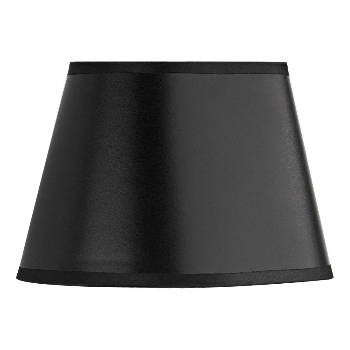 Lexington Black Faux Silk Oval Shade 20cm main product photo