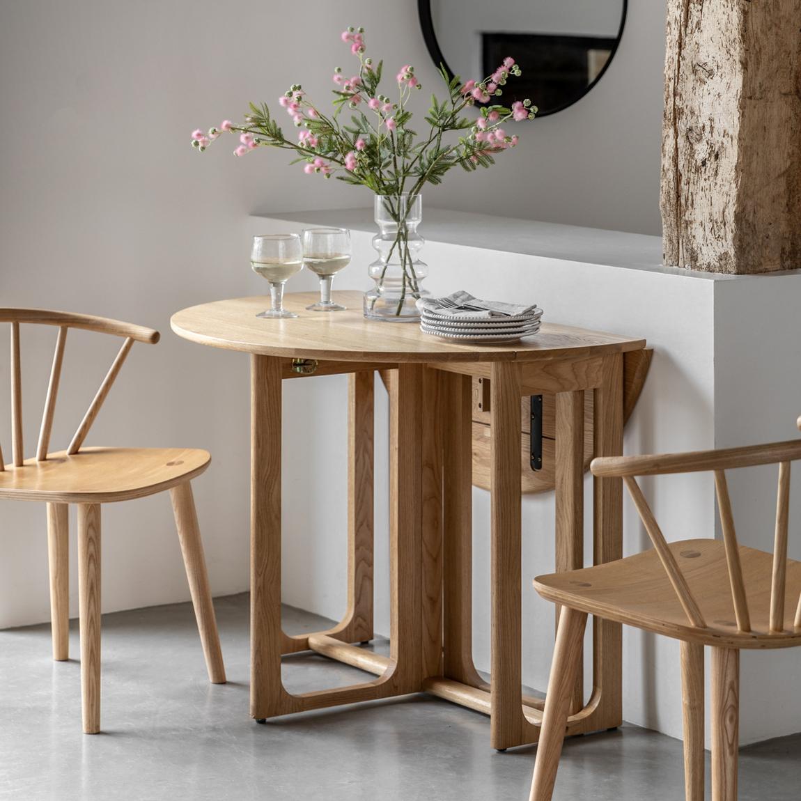 Timberline Folding Dining Table Natural main product photo