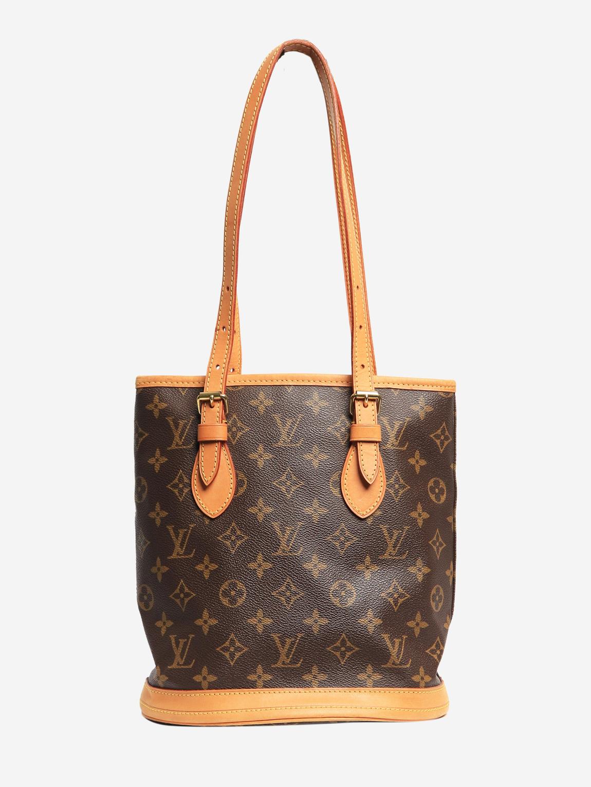 Brown vintage 2001 Monogram Bucket PM bag main product photo