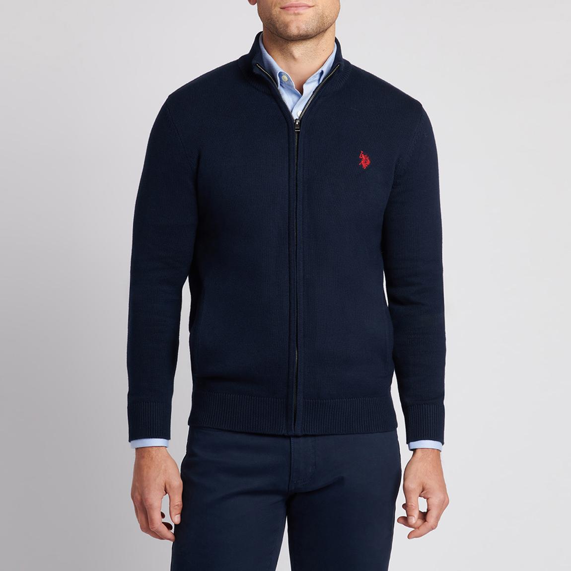 Navy Full Zip Cotton Jacket main product photo