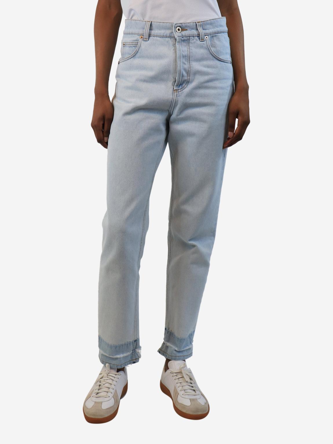 Blue distressed jeans main product photo