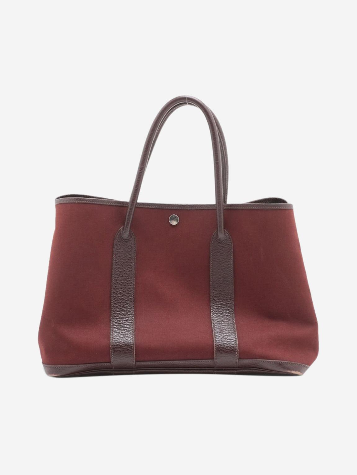 Maroon 2005 Garden Party 36 PM Verso Buffle & Toile Officier bag main product photo