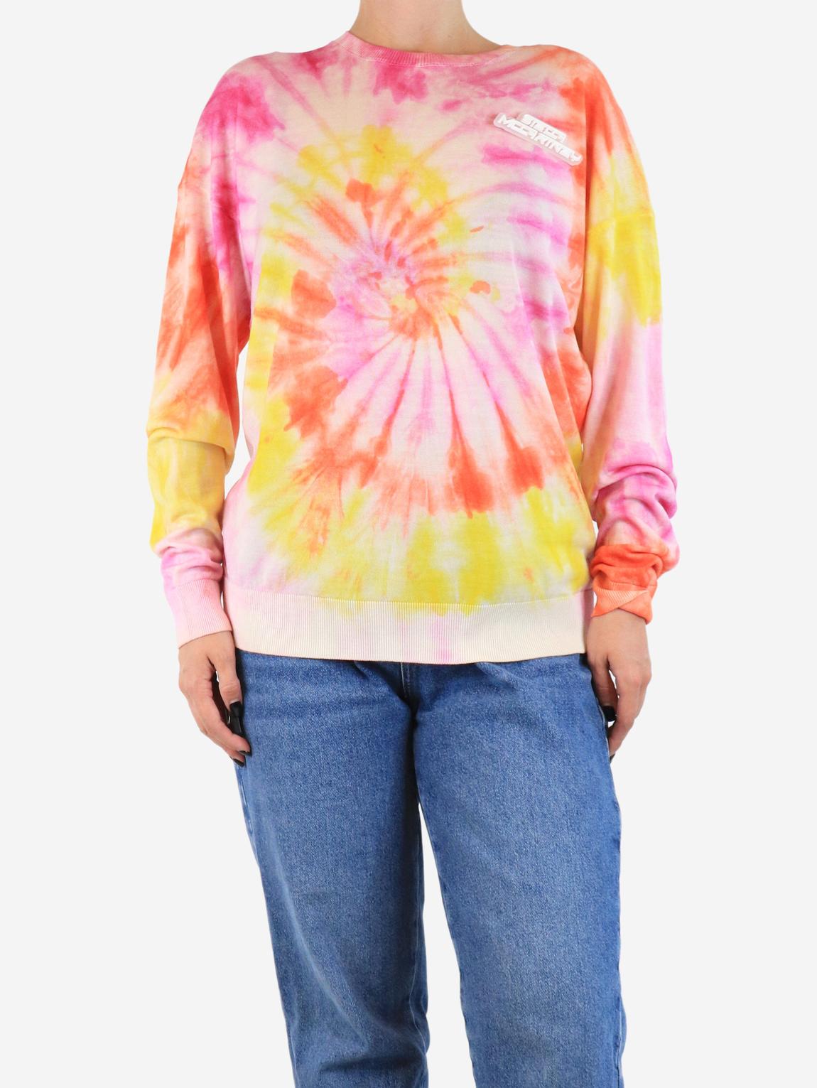 Multicolour tie-dyed wool sweater main product photo