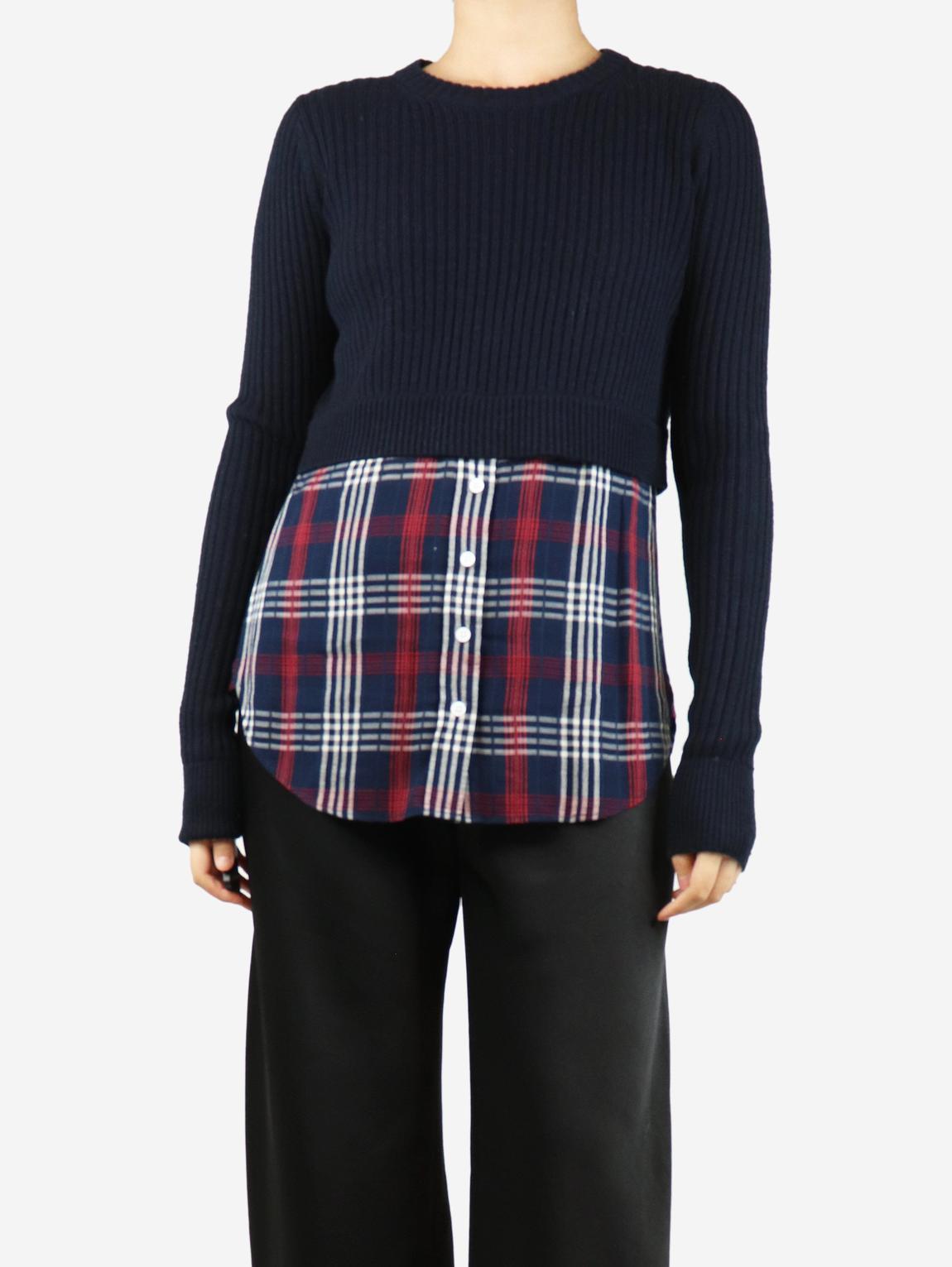 Navy blue jumper shirt main product photo