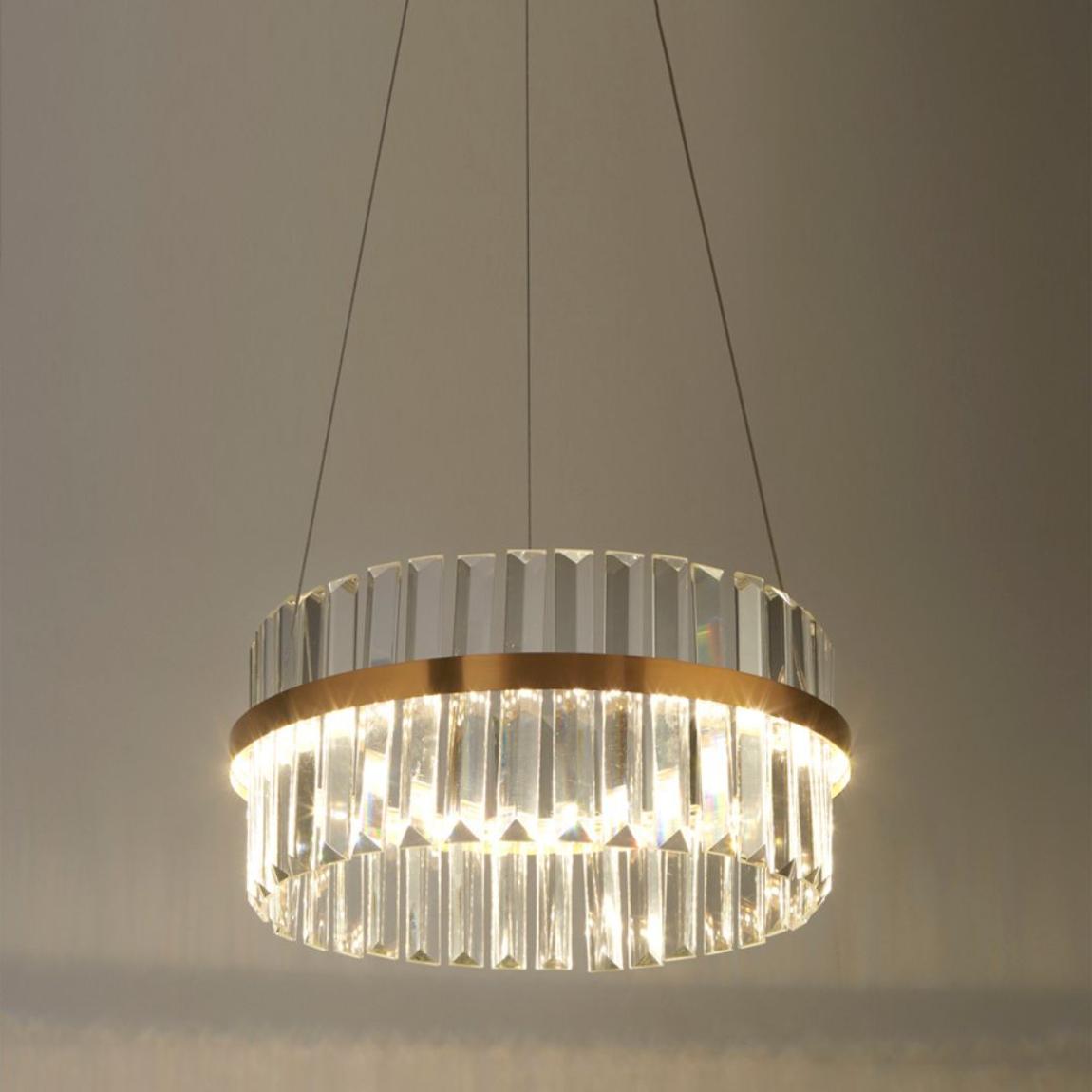 Camburn Brushed Gold Halo LED Pendant Ceiling Light main product photo
