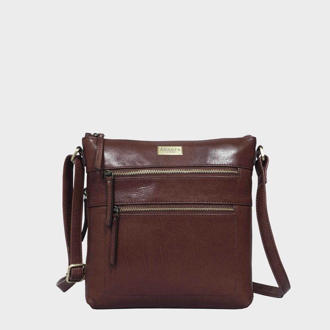'CORI' Polished Vegetable Tanned Real Leather Crossbody Bag main product photo