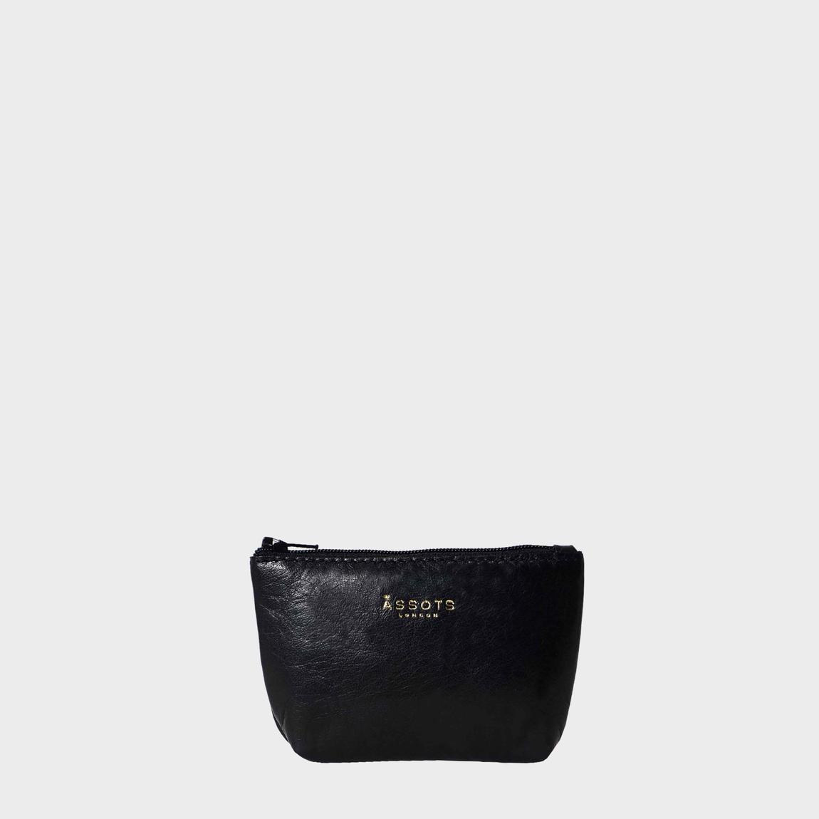 'Diana' Full Grain Leather Zip Top Coin Purse main product photo