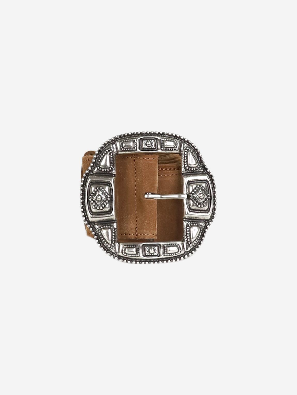Brown suede belt main product photo