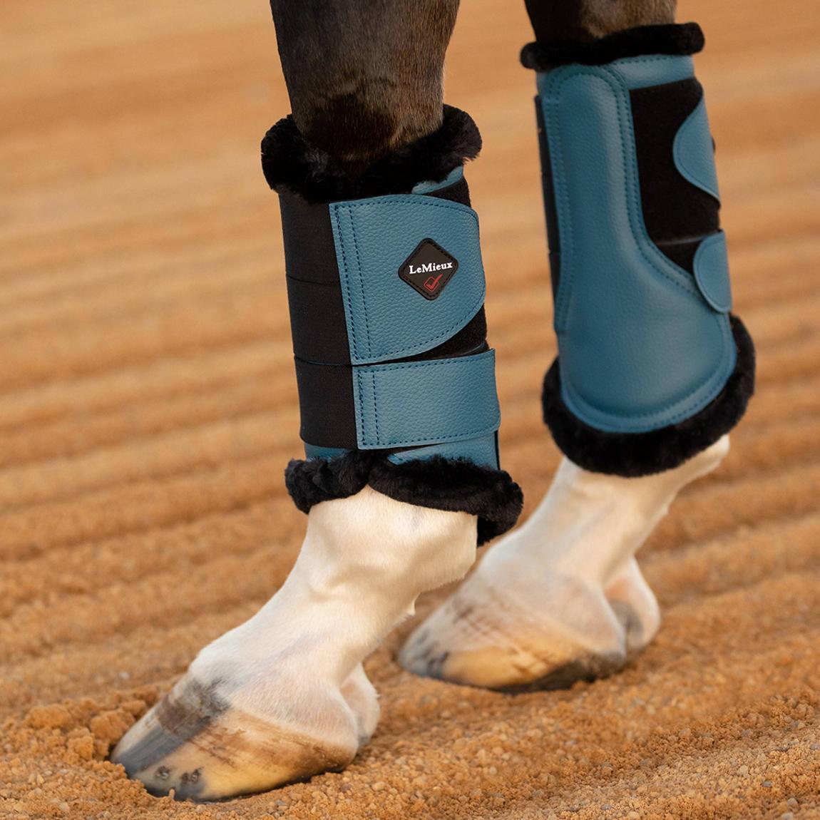 Blue Fleece Lined Brushing Boots main product photo