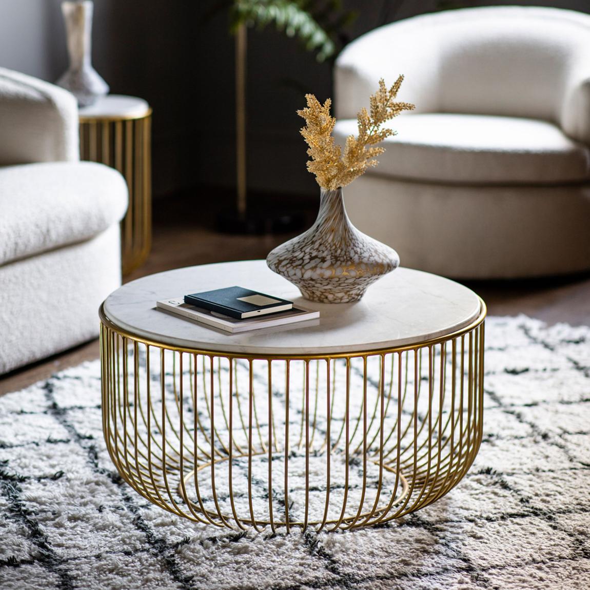 Robin Coffee Table Gold main product photo