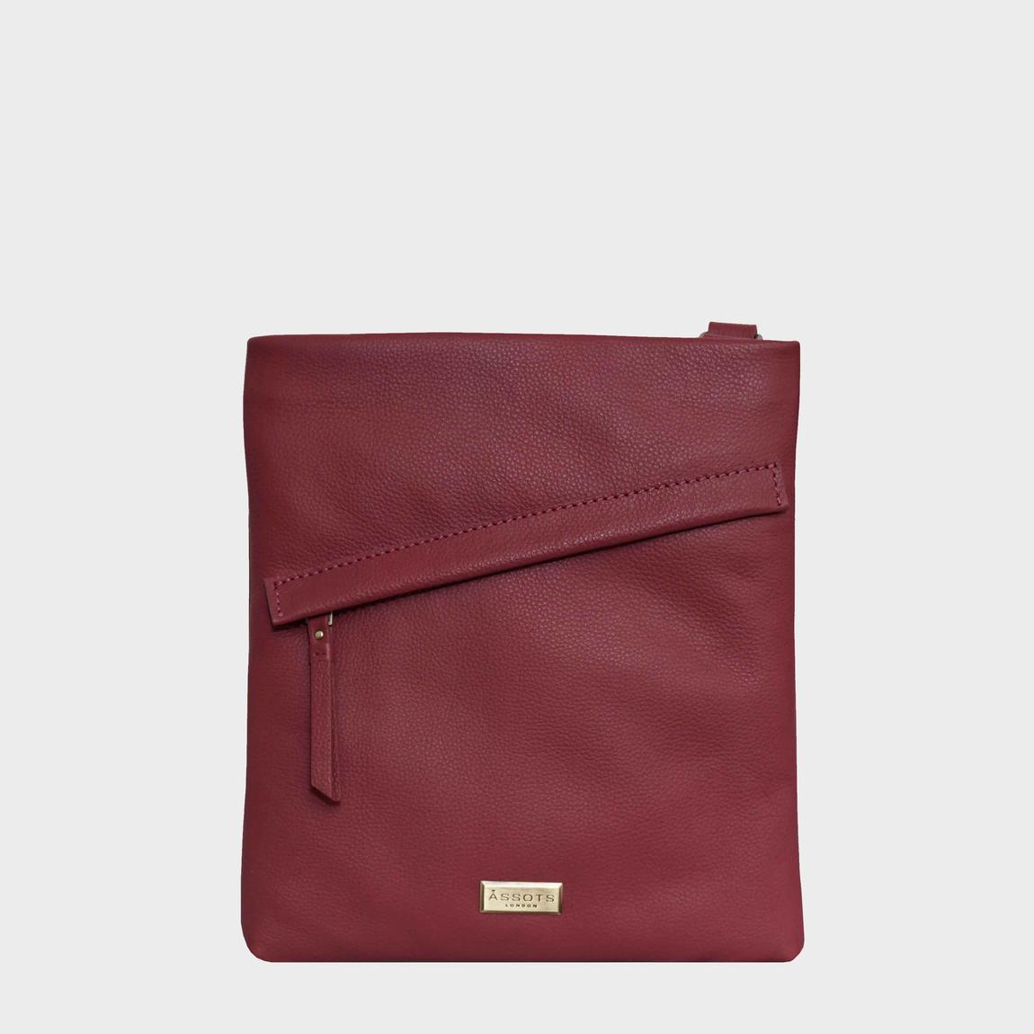 'FLORENCE' Pebble Grain Leather Crossbody Sling Bag main product photo