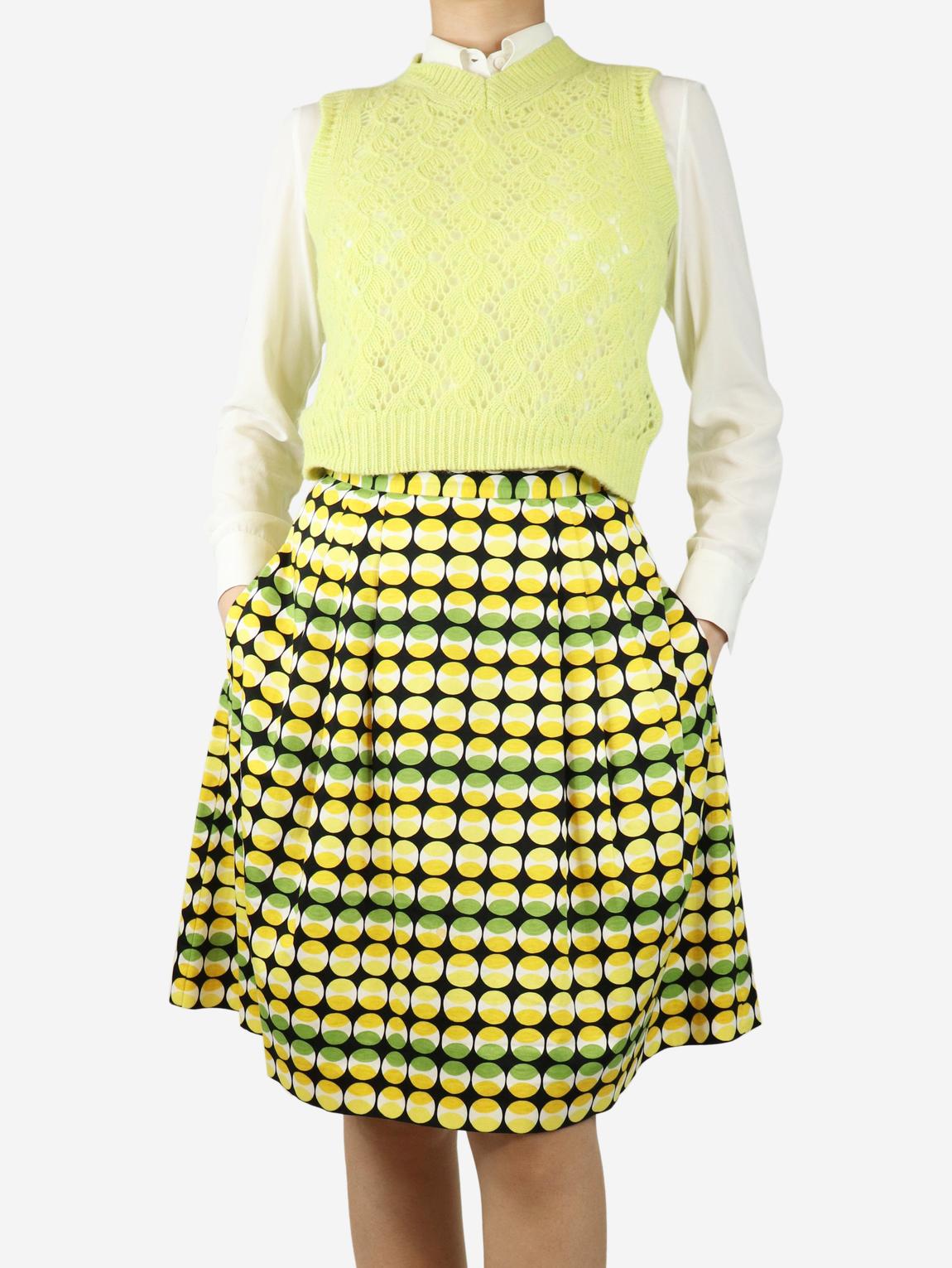 Yellow wool jumper vest main product photo