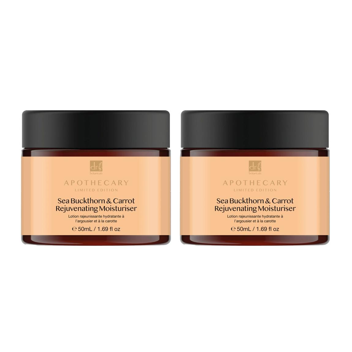 Dr Botanicals Sea Buckthorn & Carrot Rejuvenating Moisturiser 50ml Twin Value Savings Pack main product photo