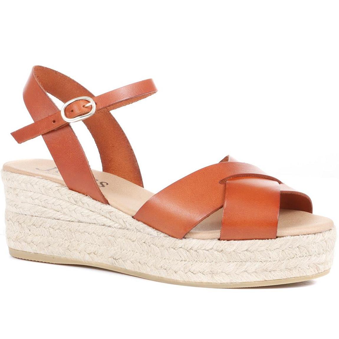 Women's Tan Alaina Wedge Espadrilles main product photo